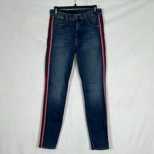 MOTHER Jeans Size 28 High Waisted Looker Here Kitty, Kitty Glitter Racer EUC